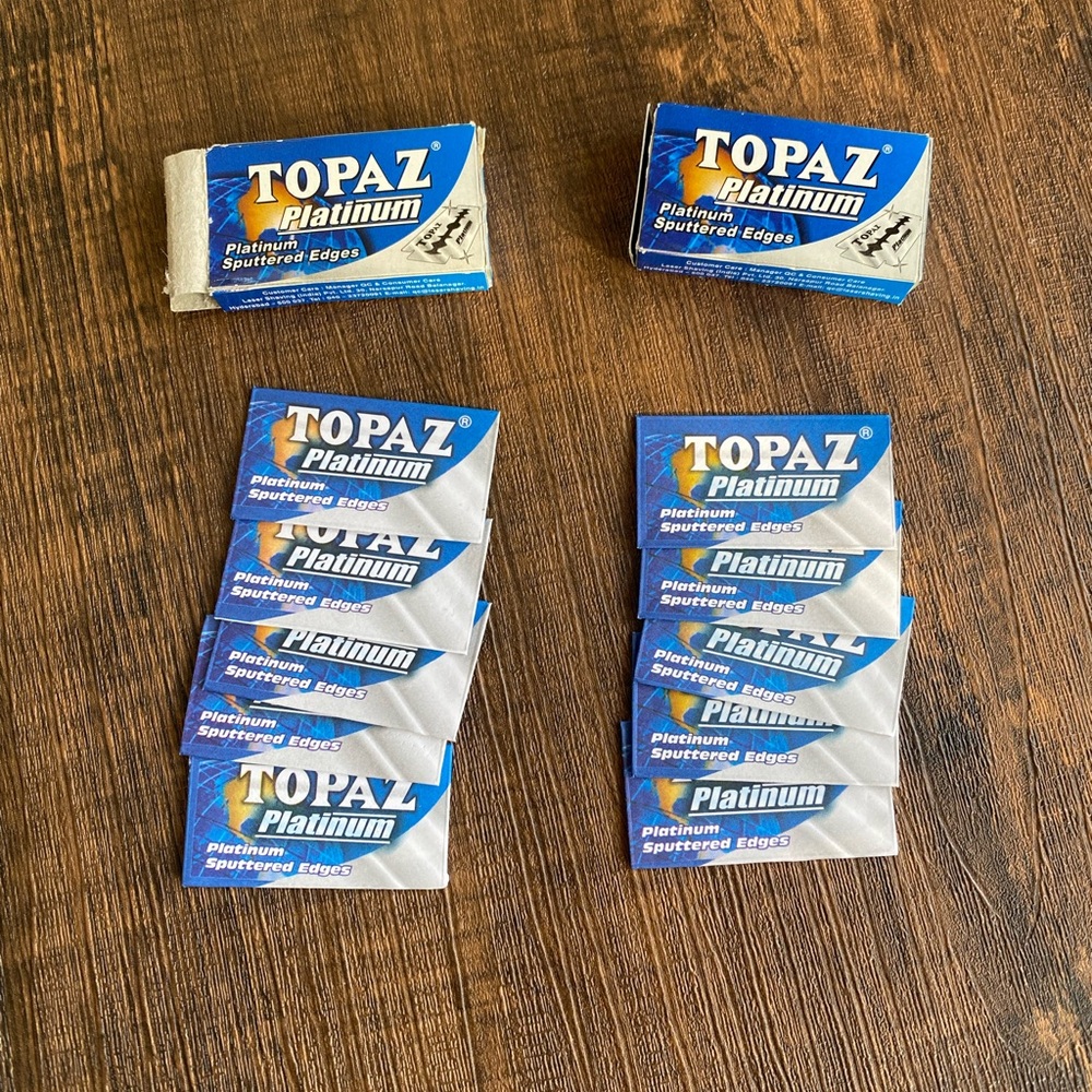 Topaz Platinum Sputtered Edges blades